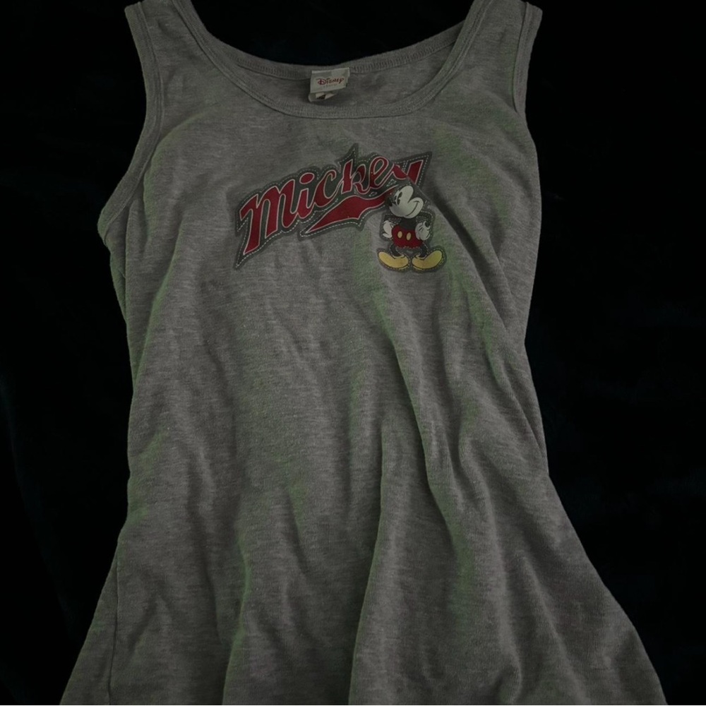 Vintage Disney Tank Top with A Cute Mickey Mouse Design.